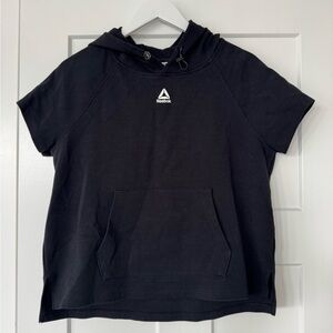 Reebok Women’s Black  Short Sleeve Hoodie